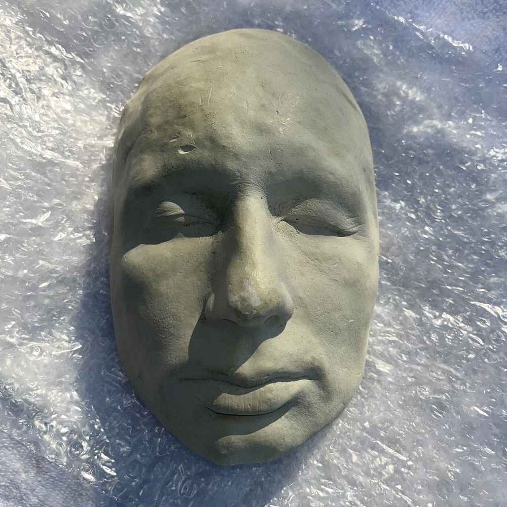 RARE David Duchovny Fox Mulder Celebrity Actor Plaster Face Life Mask Mold